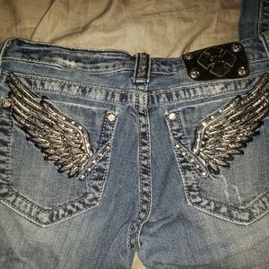 Miss me Jean's angel wingssize 29 bootcut